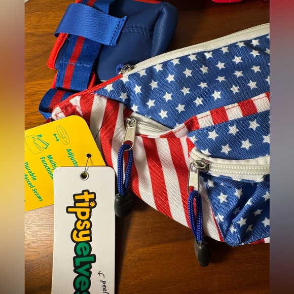 NWT Tipsy Elves Freedom Fanny Pack w/Drink Holder - Picture 6 of 11